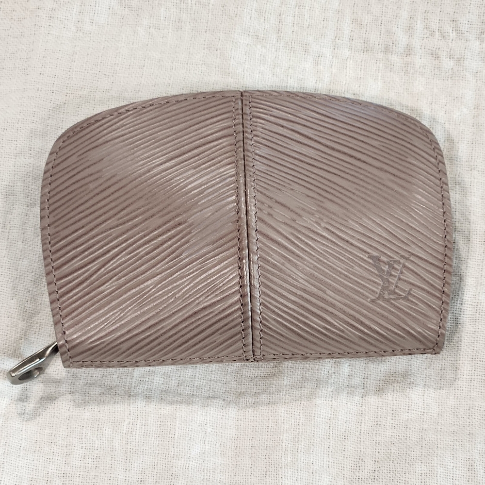 Louis Vuitton Epi Leather Z Coin Case Pouch Bag Pouchette Mini Lilac Gray Bijoux
